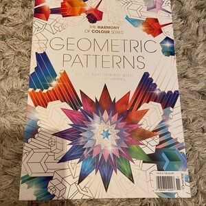 Geometric patterns colouring book